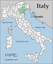 威内托在意大利的位置